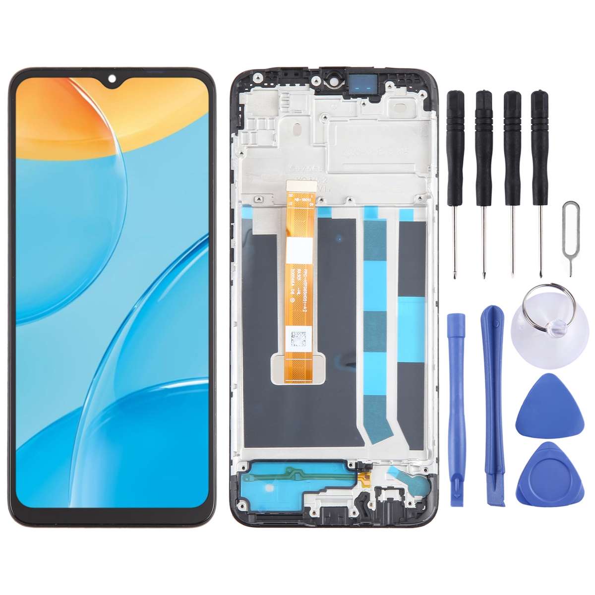 For OPPO A15 OEM LCD Screen Digitizer Full Assembly with Frame