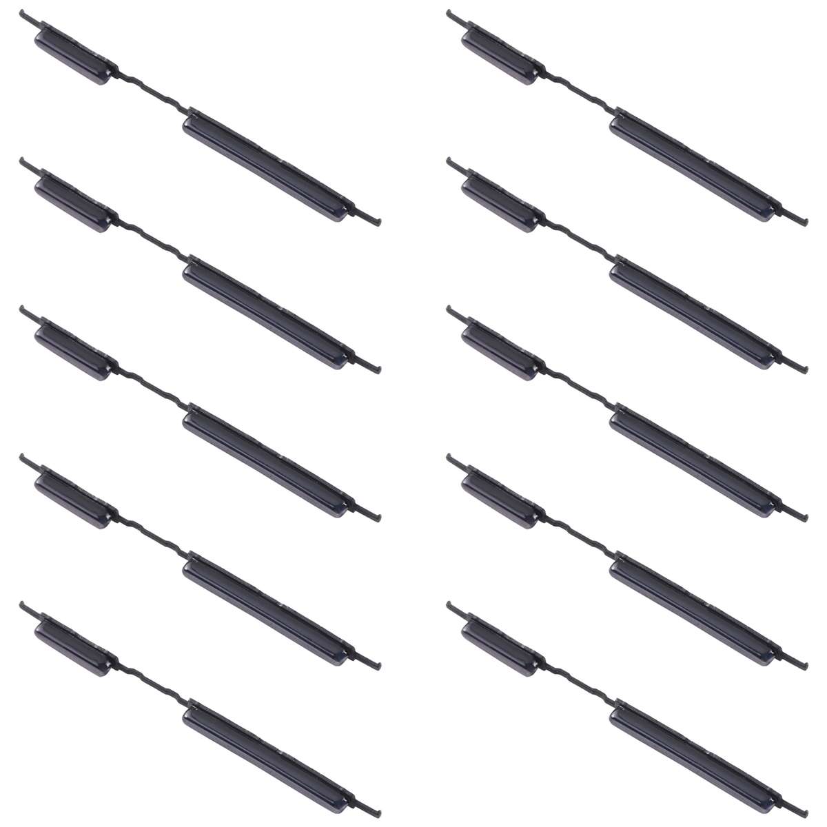 For Samsung Galaxy A32 4G SM-A325 10pcs Power Button + Volume Control Button(Black)