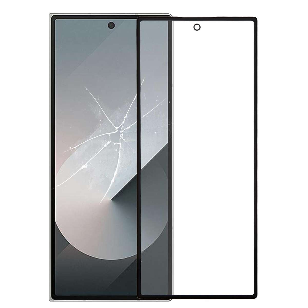 For Samsung Galaxy Z Fold6 SM-F956B LCD Secondary Screen Outer Glass Lens with OCA Optically Clear A