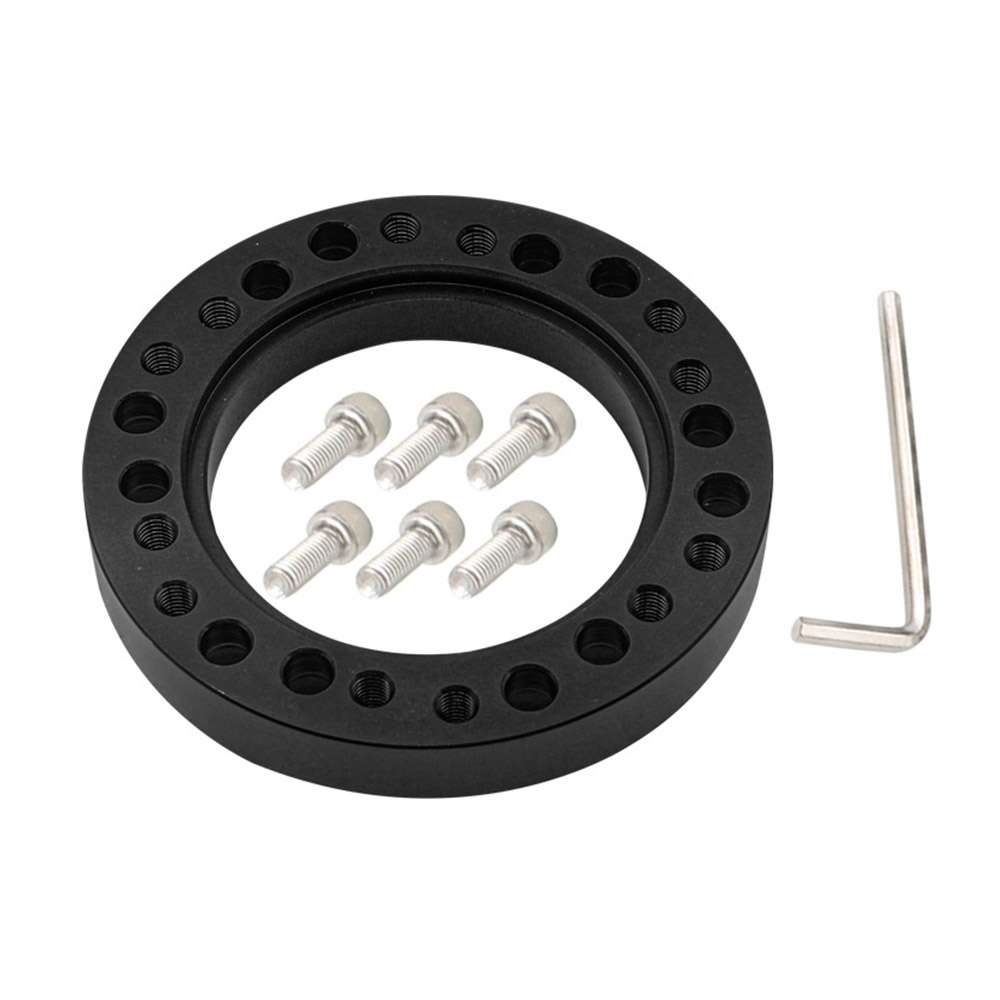 Universal Car Steering Wheel HUB Boss PCD Adapter Kit(Black)