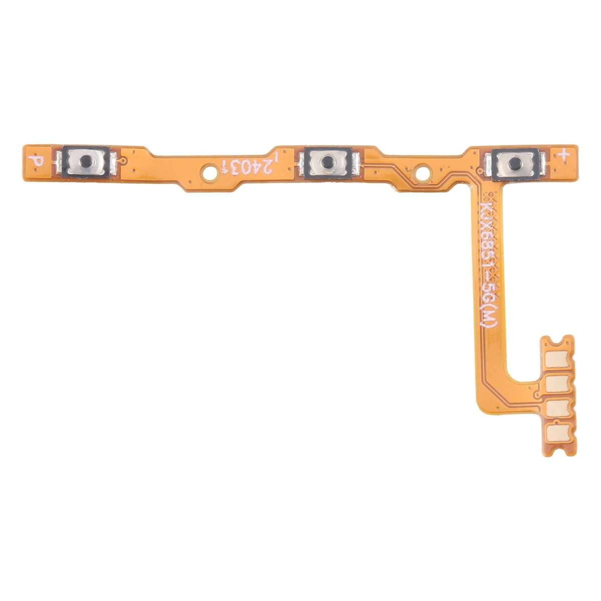 For Infinix Note 40 Pro+ 5G X6851B OEM Power Button & Volume Button Flex Cable