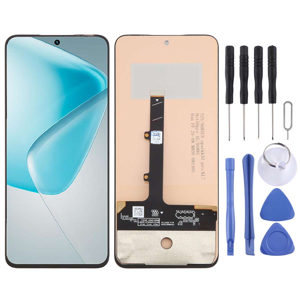 For Infinix Hot 50 Pro 4G X6881 OEM LCD Screen with Digitizer Full Assembly