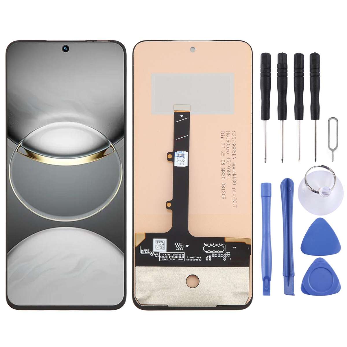 For Tecno Spark 30 Pro 4G KL7 OEM LCD Screen with Digitizer Full Assembly