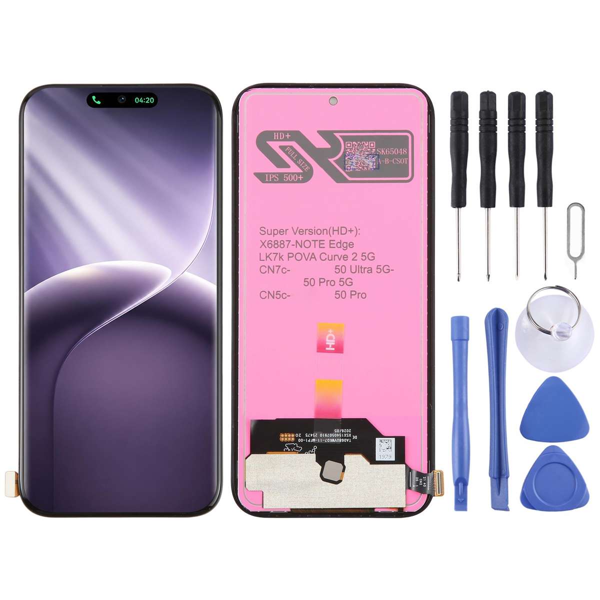 For Tecno Camon 50 Pro 4G CN5c OEM LCD Screen with Digitizer Full Assembly
