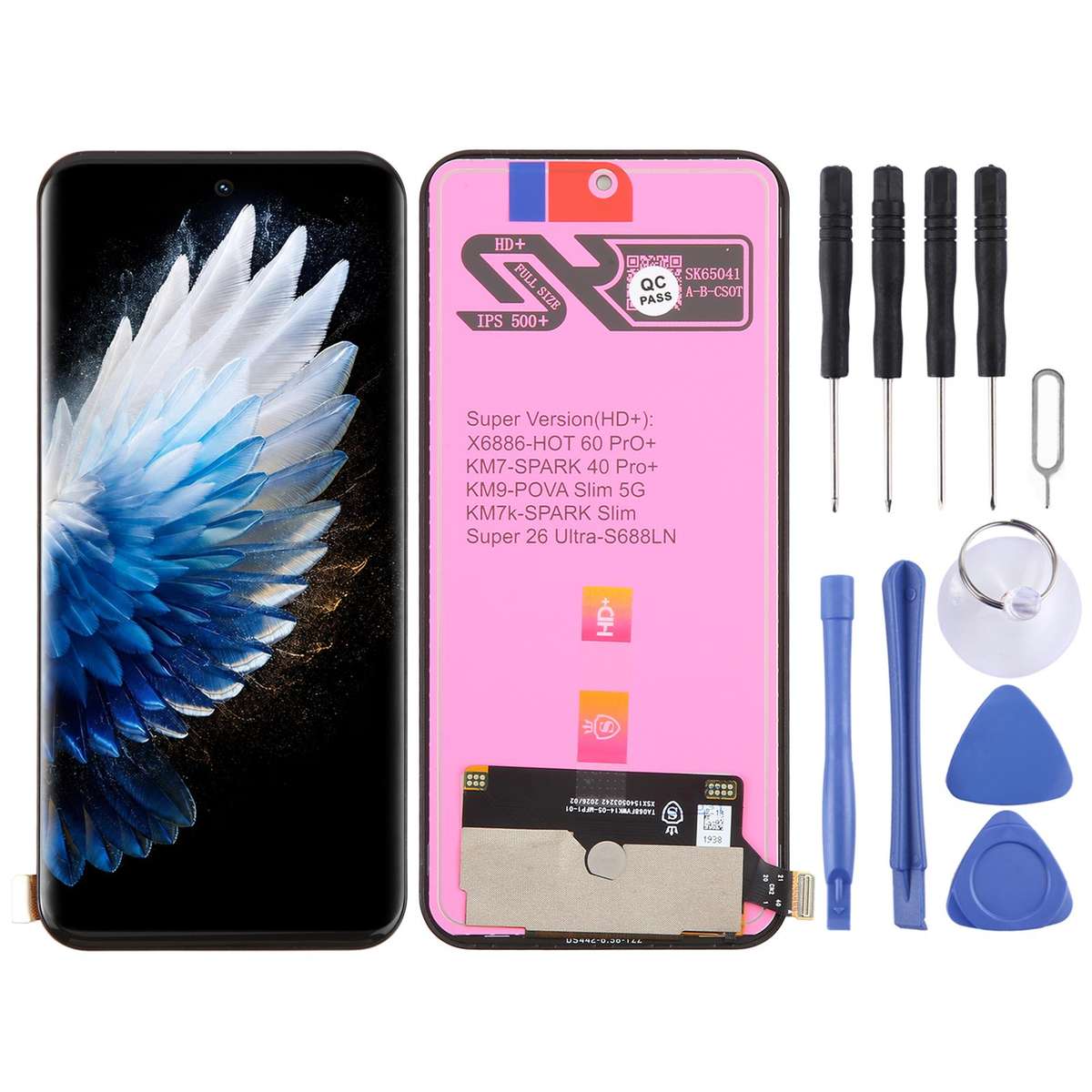 For Tecno Spark 40 Pro+ KM7 OEM LCD Screen with Digitizer Full Assembly