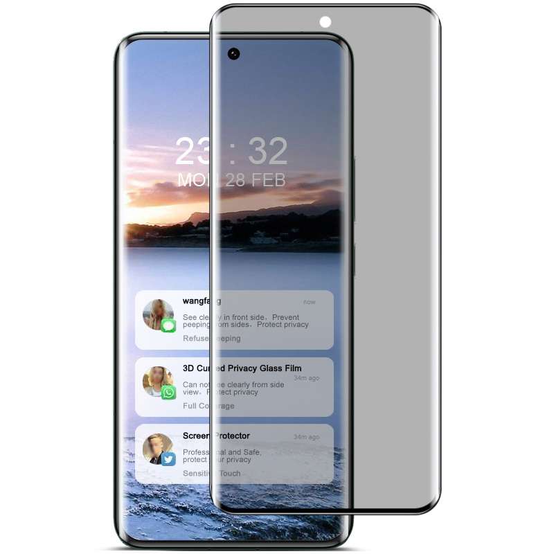 For Xiaomi 14 Pro 5G IMAK 3D Curved Privacy Anti-glare Tempered Glass Film