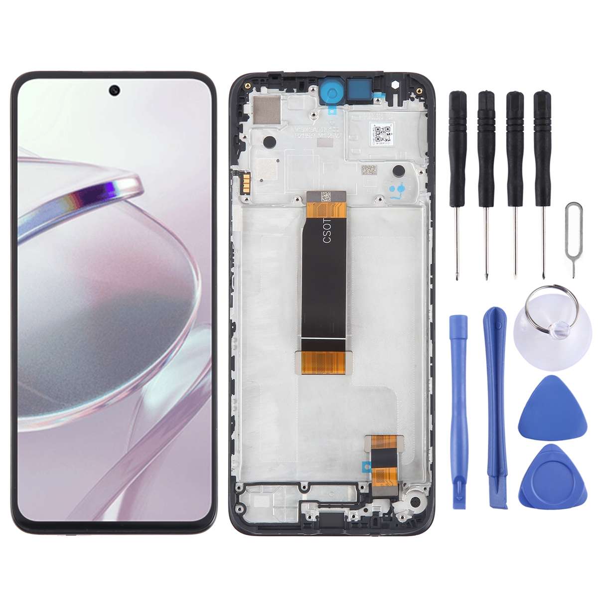 For Xiaomi Poco M6 Pro 5G Original IPS Material LCD Screen Digitizer Full Assembly with Frame