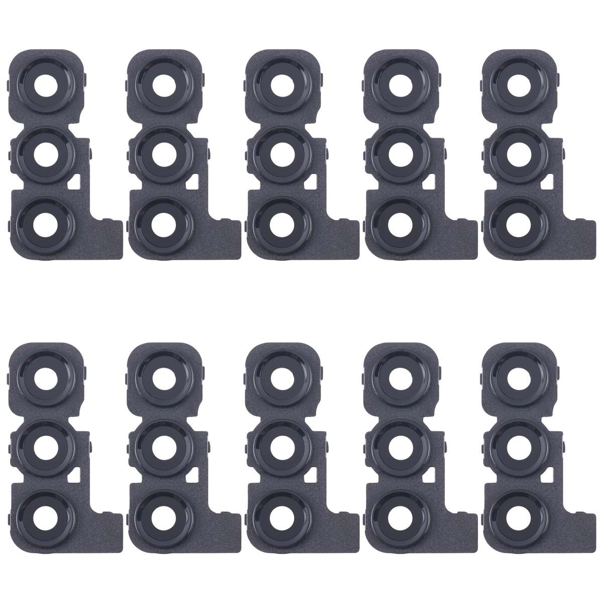 For Samsung Galaxy A24 4G SM-A245F 10pcs Original Rear Camera Lens Cover(Black)