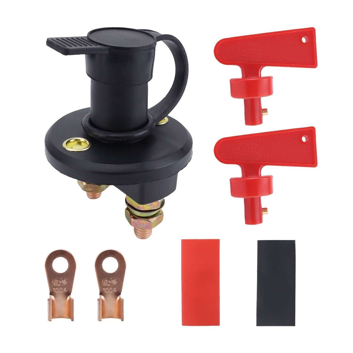 Car / Boat Battery Power Off Switch with 100A Terminal(Black)