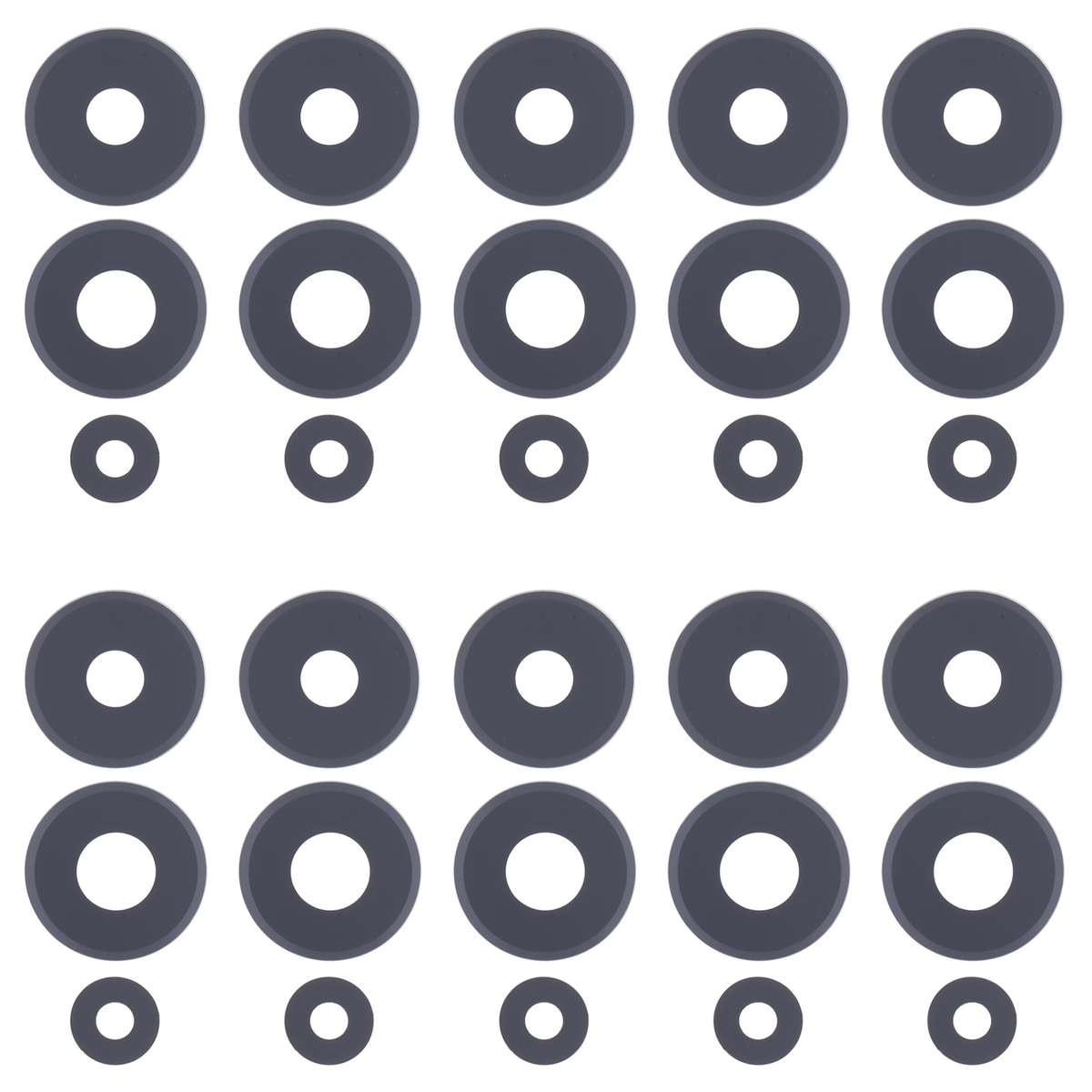 For Xiaomi Poco M6 Pro 4G 10pcs Back Camera Lens