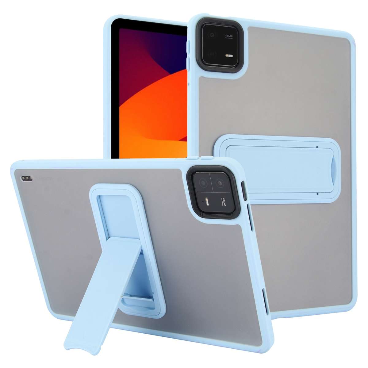 For Xiaomi Redmi Pad SE 11 Skin Feel Holder PC Hybrid TPU Tablet Case(Black)