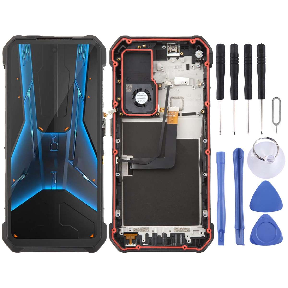 For Unihertz 8849 Tank 2 Pro LCD Screen with Digitizer Full Assembly