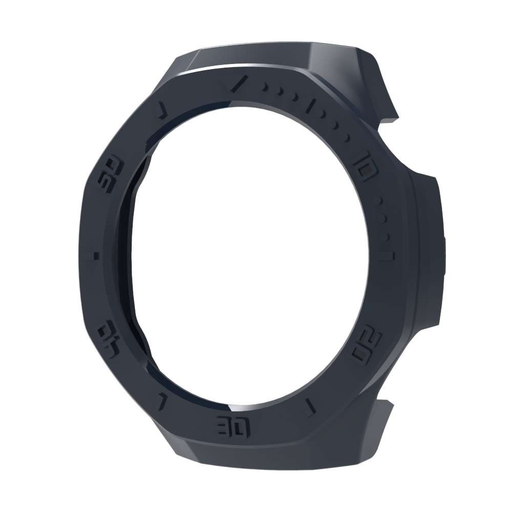 For Huawei Watch GT 5 Pro 46mm Half Coverage Hollow PC Watch Protective Case with Scale