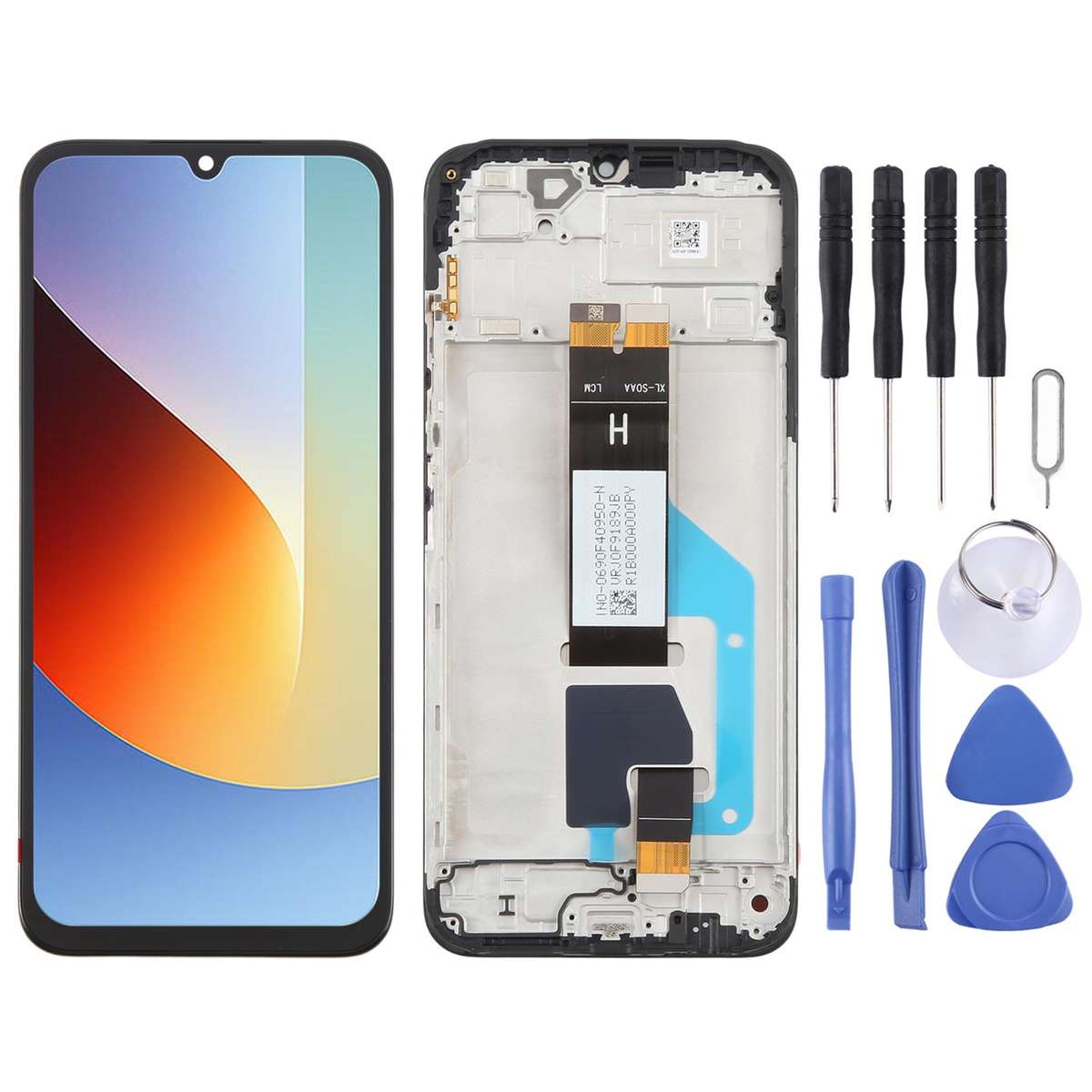 For Redmi A7 Pro 4G Original LCD Screen Digitizer Full Assembly with Frame