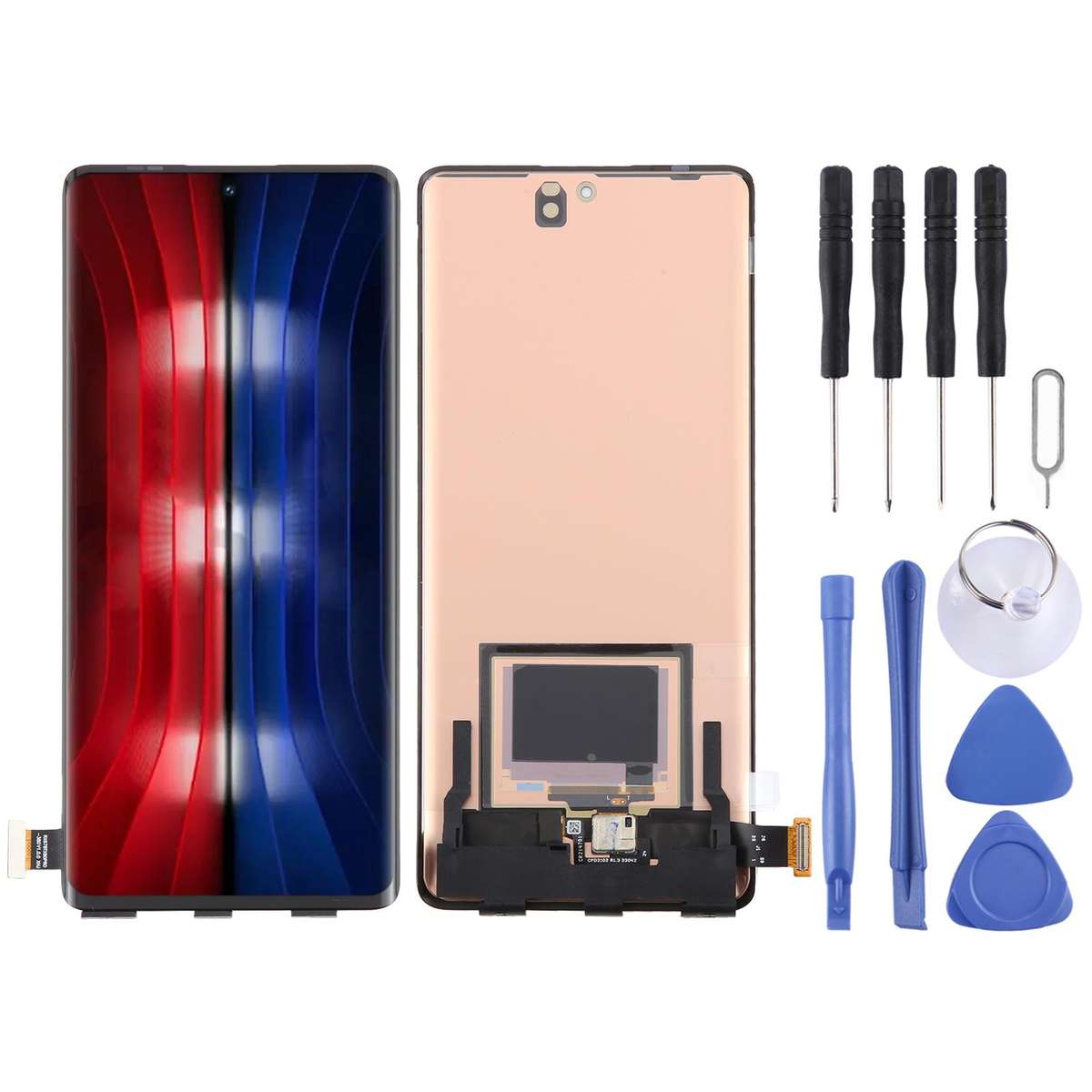 For vivo iQOO 8 Pro V2141A OLED LCD Screen with Digitizer Full Assembly with Fingerprint Identificat