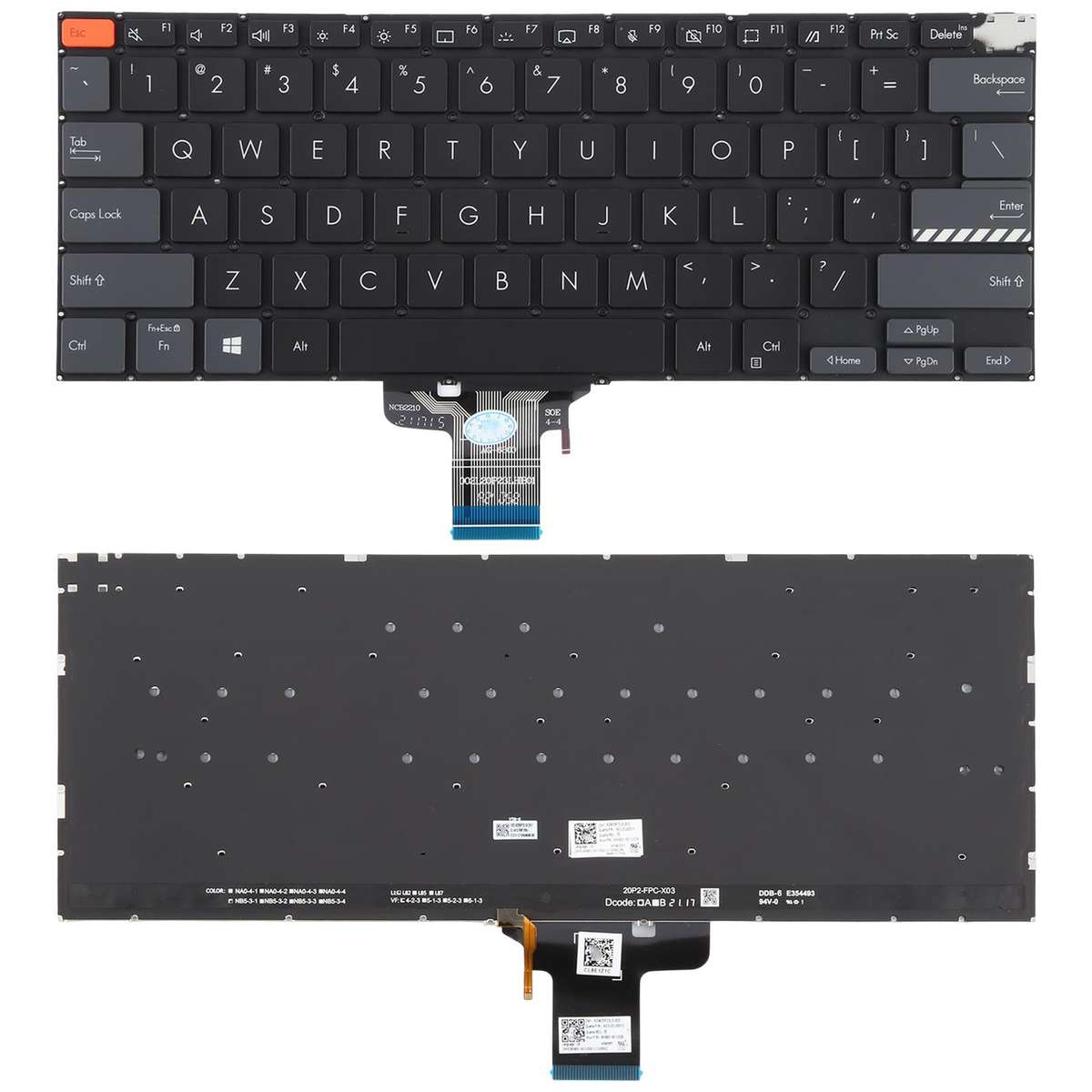 US Version Backlit Laptop Keyboard for Asus Vivobook Pro 14X M7400 M4700 M4700QC M4700PC M7600 M3400