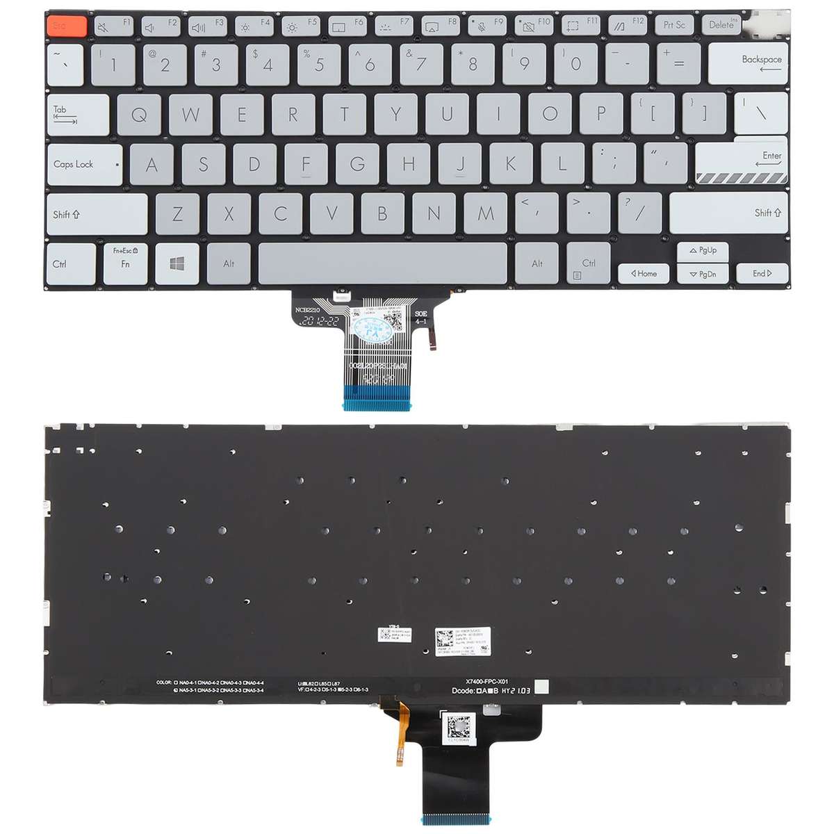 US Version Backlit Laptop Keyboard for Asus Vivobook Pro 14X M7400 M4700 M4700QC M4700PC M7600 M3400