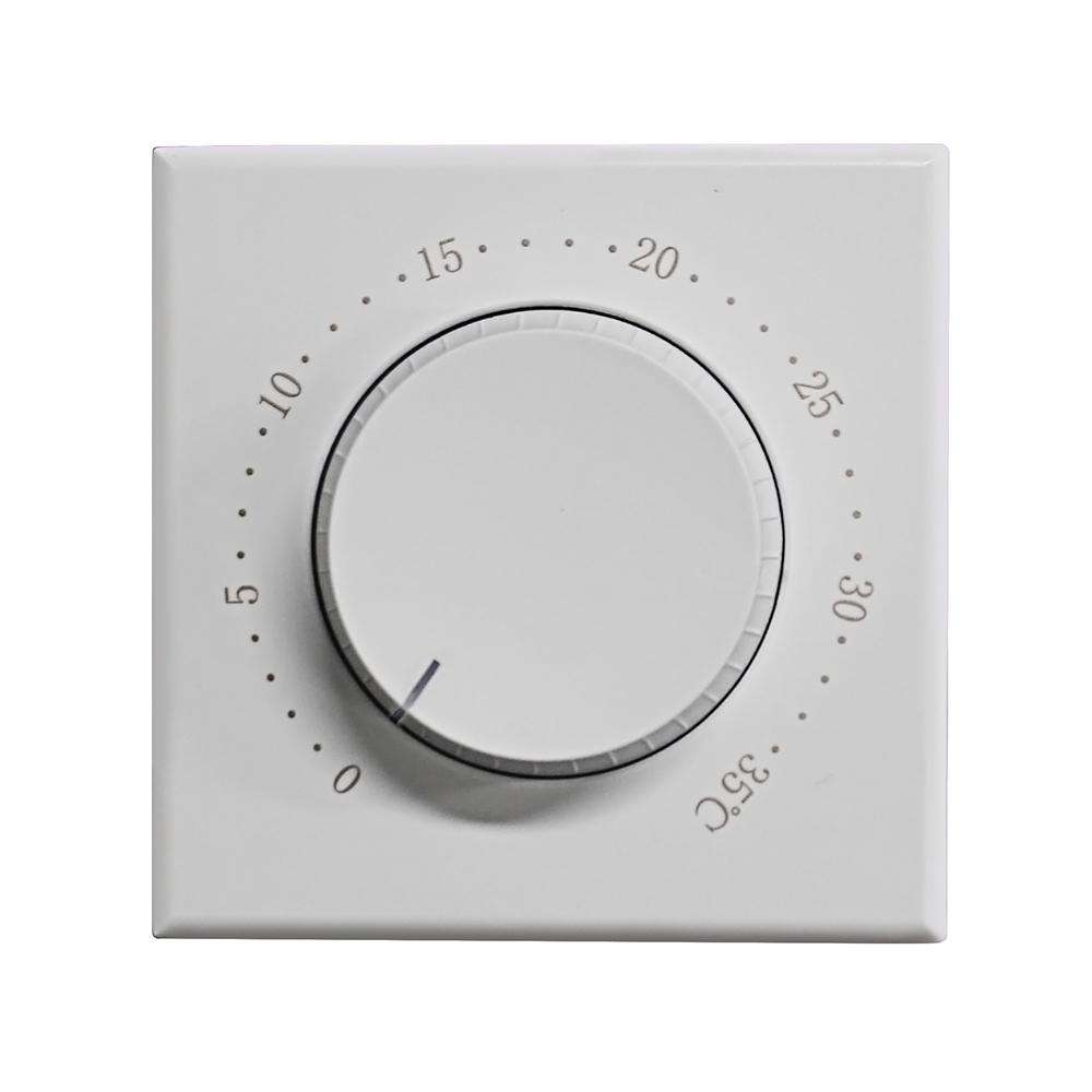 BHT-101GBL Electric Heating Smart Home Screenless Knob Thermostat Only With External Sensors, Dual C