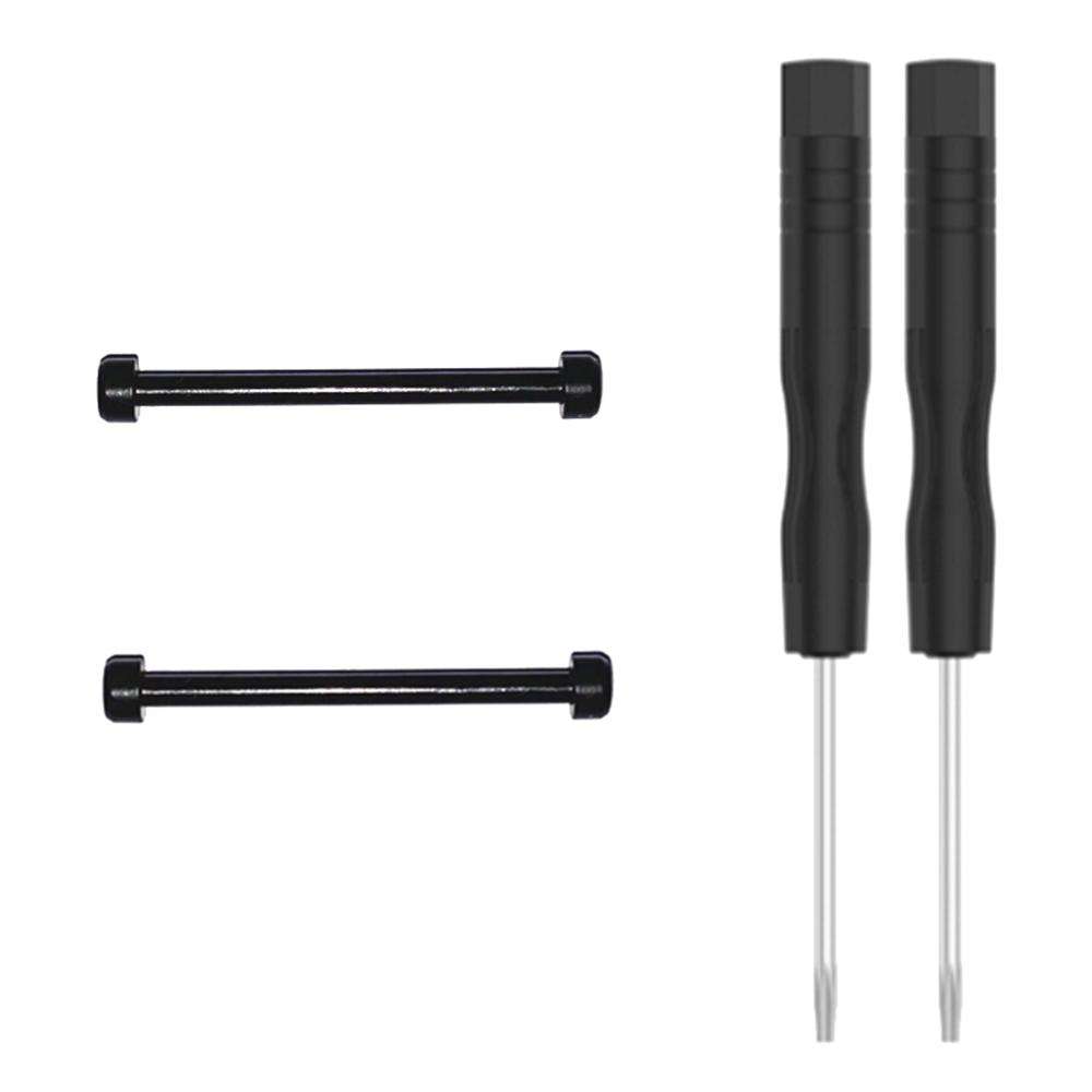 For Amazfit T-Rex 1 Pair Hex Socket Replacement Lug Rod with Screwdriver(Black)