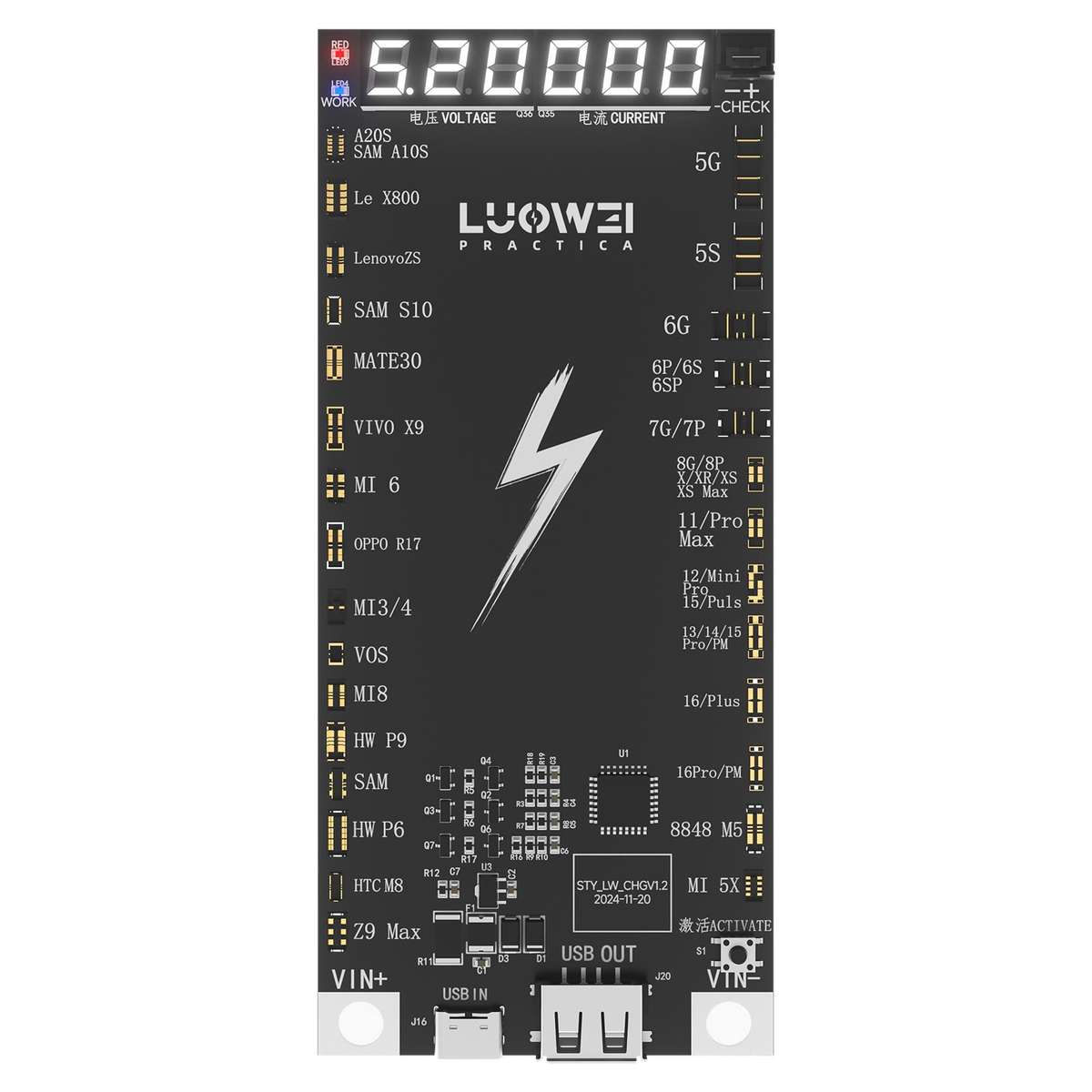 LUOWEI LW-B03 Battery Fast Charging Activation Board for iPhone/Android