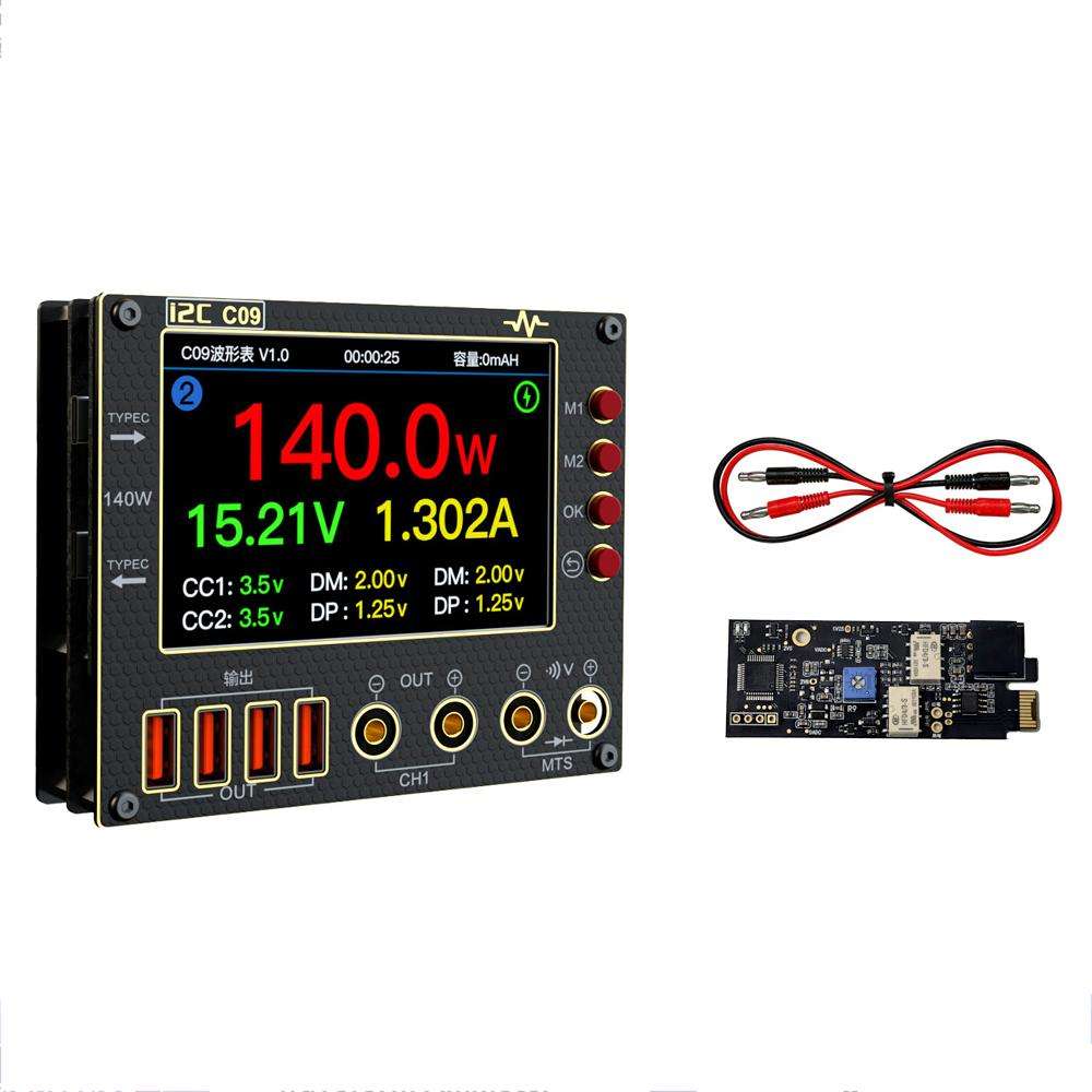 i2C C09 Charge Detection / Voltage Measurement Digital Waveform Ammeter, Model:With Expansion Board