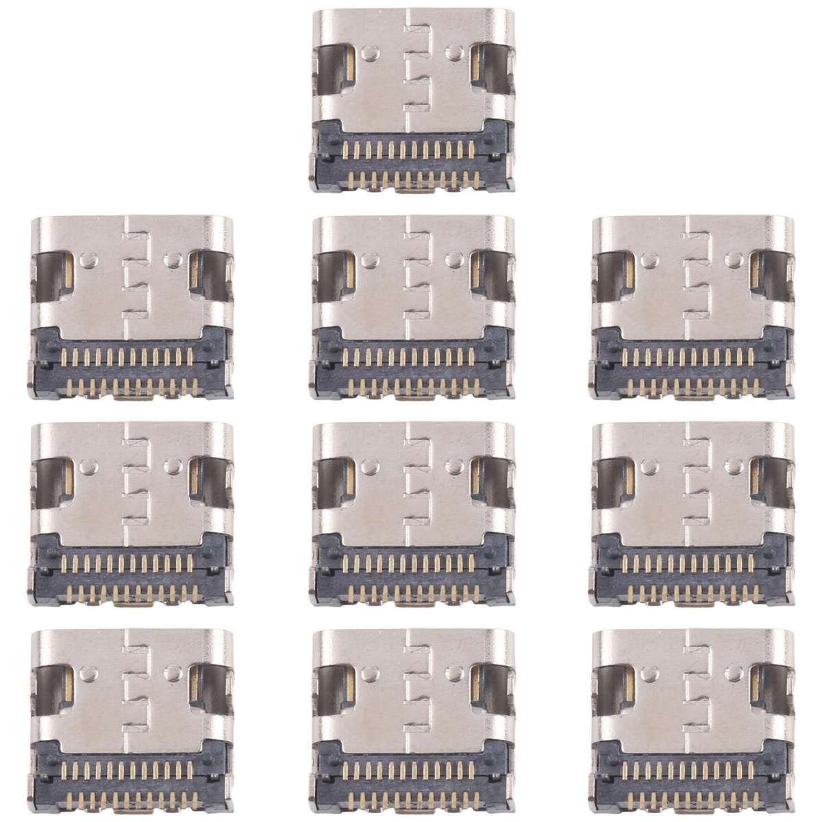 10pcs Original 12 Pin Charging Port Connector, Model:Four-pin Contacts