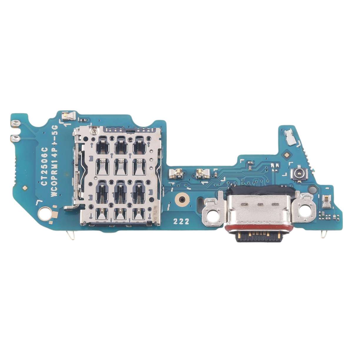 For Realme 14 Pro+ 5G RMX5051 Charging Port Board With SIM Card Holder Socket, Not Supporting Fast C