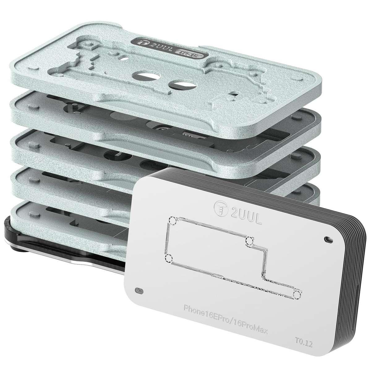 2UUL BH13 Midreball Base Logic Board BGA Reballing Platform Set for iPhone 12-16 Pro Max