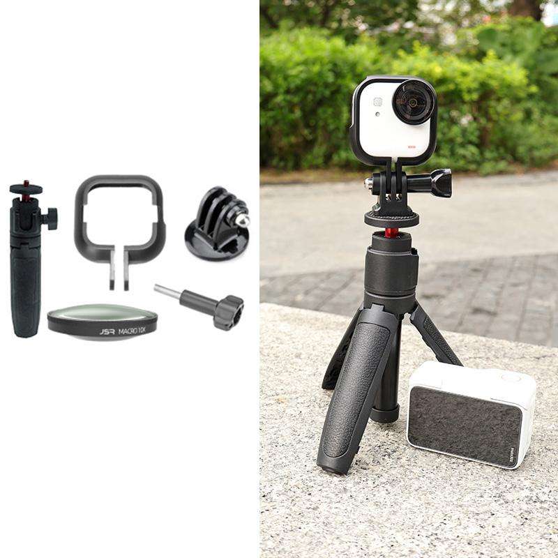For Insta360 GO Ultra JSR LH Series 10X Macro Lens With Frame + Selfie Stick