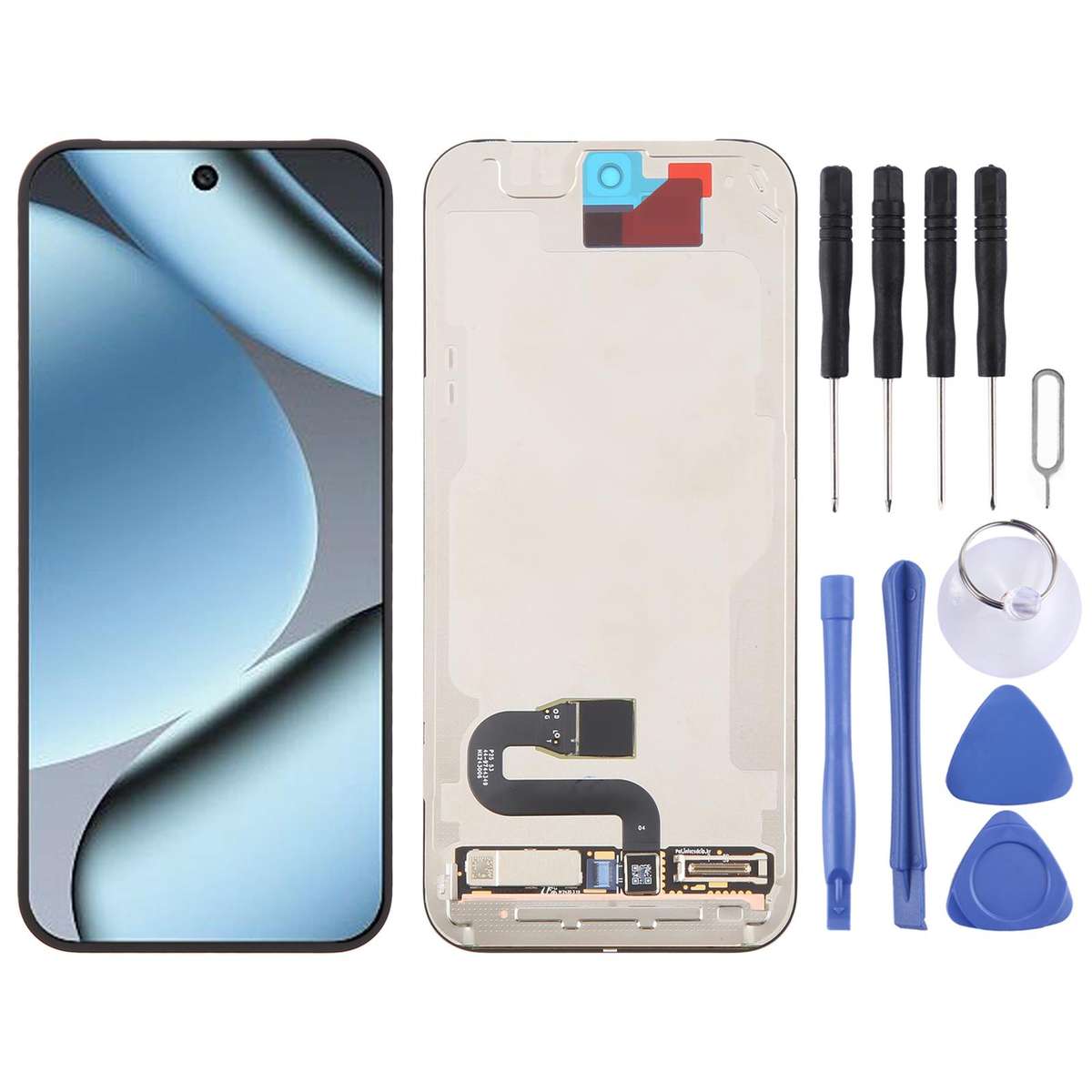 For Google Pixel 10 Pro Original LCD Screen Digitizer Full Assembly with Frame, Supporting Fingerpri