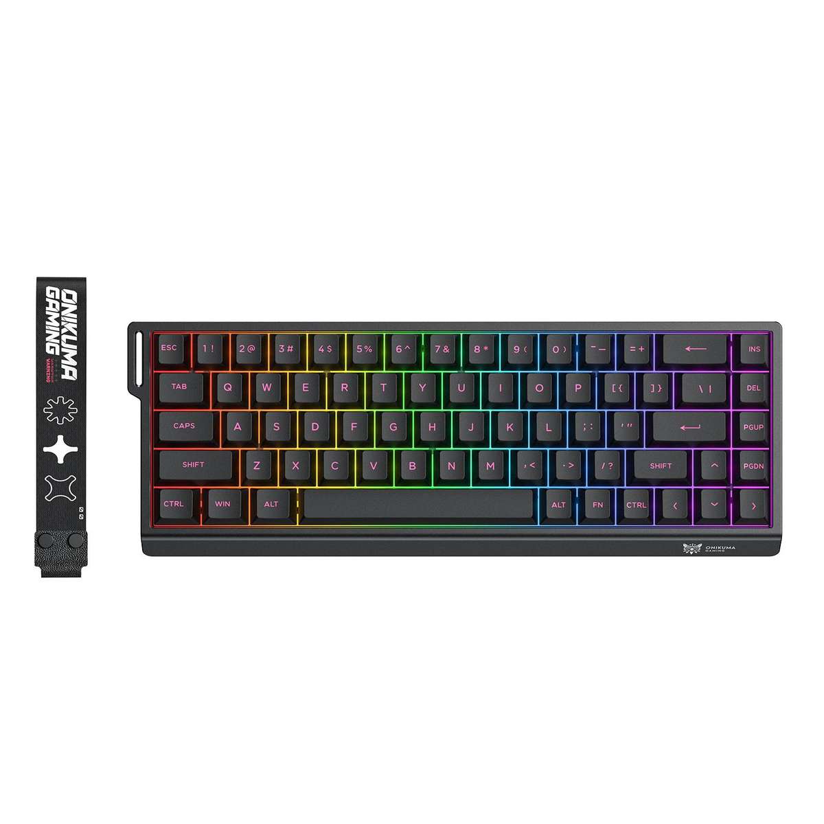 ONIKUMA MT603 68 Keys RGB Tri-mode Magnetic Switch Gaming Keyboard(Black)