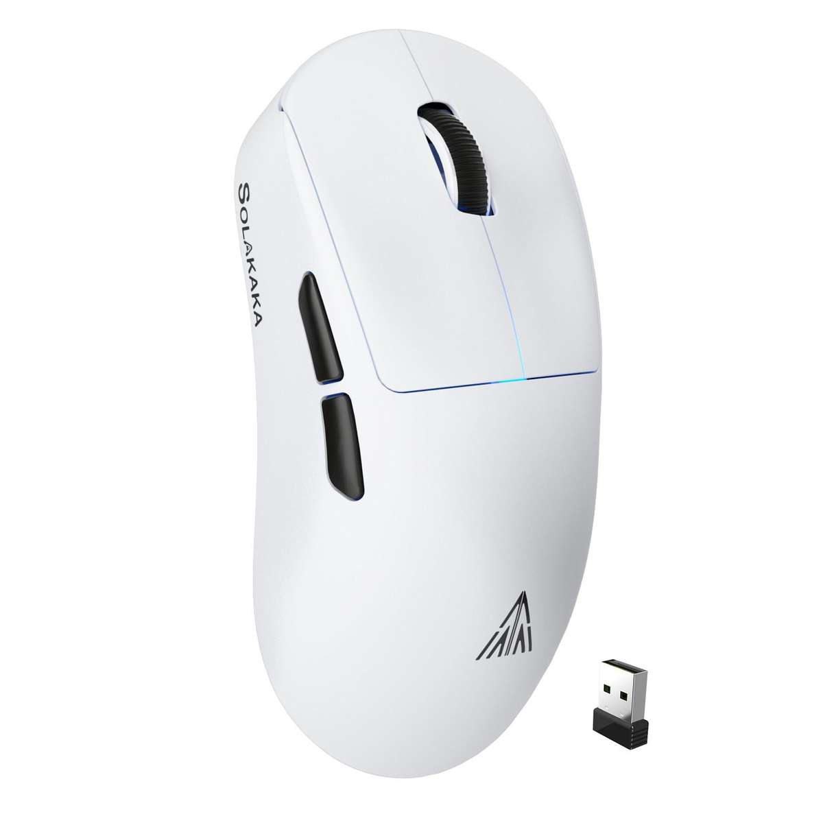 SOLAKAKA SM850 24000DPI 2.4GHz + BT + Wired Tri-mode Wireless Mouse(White)