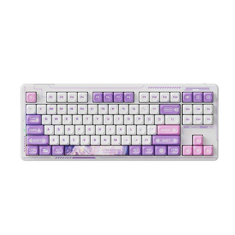 LINGBAO K87 Pro Tri-Mode Hot Swap Game Mechanical Keyboard, Type:Lucinel-Hanada Axis