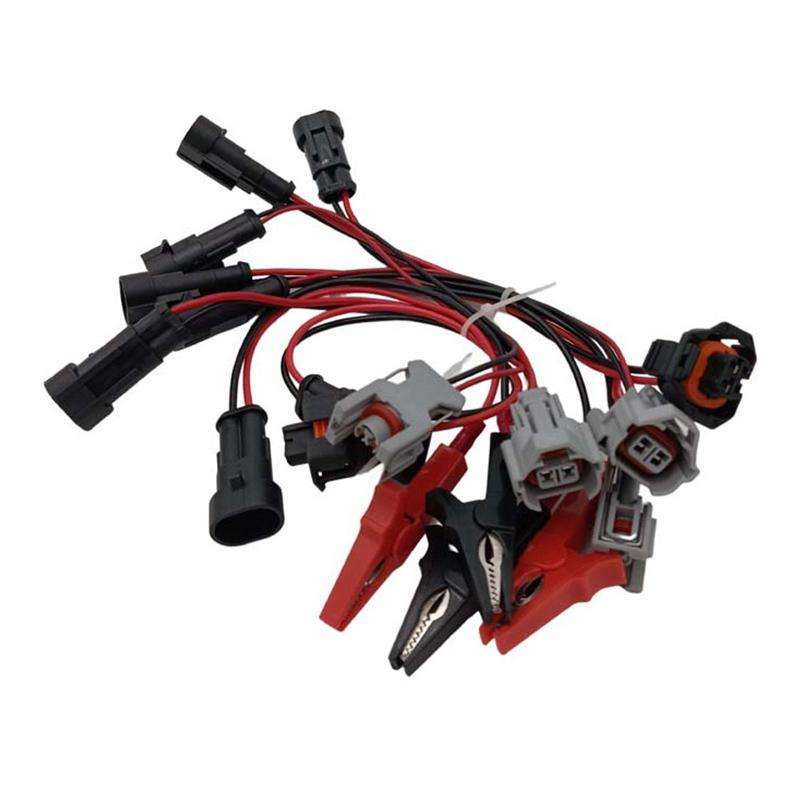 7pcs / Pack Common Rail Injector Tester Cable for Bosch Denso Delphi Siemens Nozzle Adapter Plug Cab