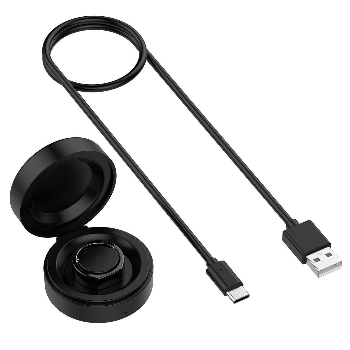 For OURA Ring Gen3 Ring Smart Ring Charging Box Cradle Dock, Model:Size 7(Black)