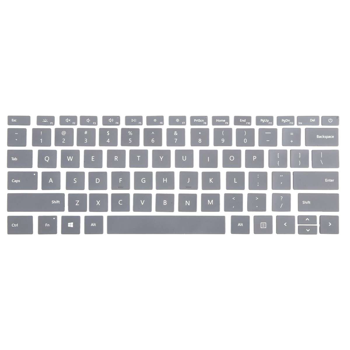 For Microsoft Surface Laptop 3 / 4 / 5 US English Version Keycaps(Gray)