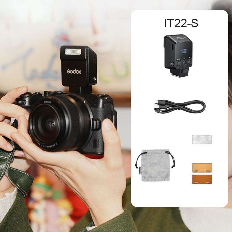 Godox iT22 TTL Mini iFlash Camera Flash Light, Model:iT22 S For Sony(Black)