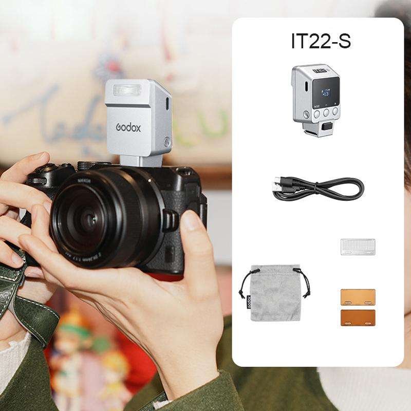 Godox iT22 TTL Mini iFlash Camera Flash Light, Model:iT22 S For Sony(Black)