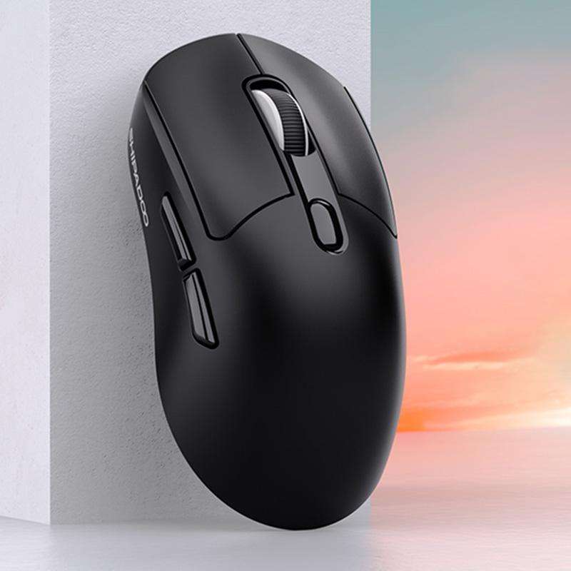 SHIPADOO A7 2.4GHzx Wireless BT Dual-Mode Mouse(Black)