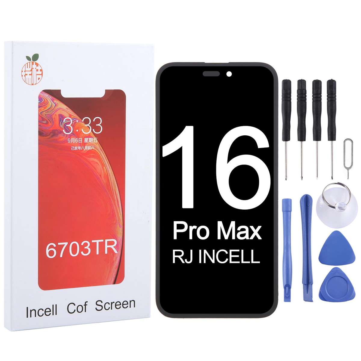 RJ Incell Cof Screen For iPhone 16 Pro Max
