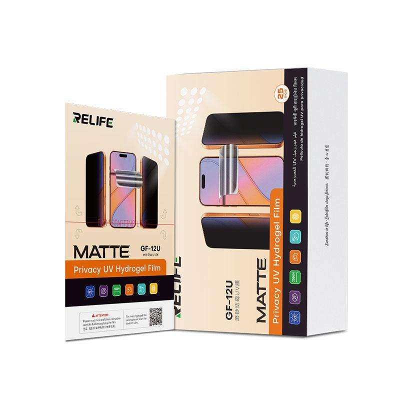 RELIFE GF-12U Tempered Privacy Matte UV Film with UV Curing LED Lamp
