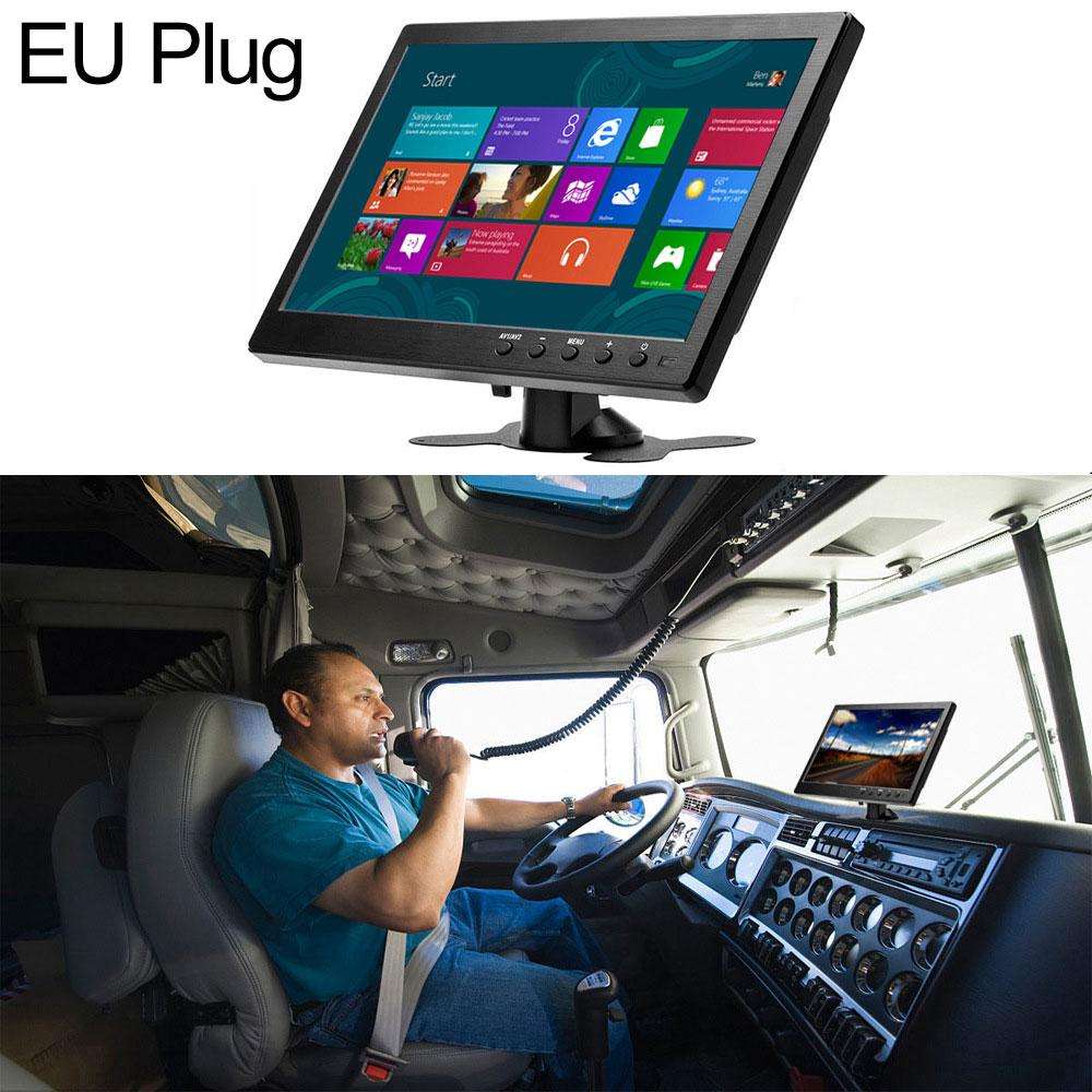 10.1 inch HD Car Display Reversing Camera View, EU Plug(Black)
