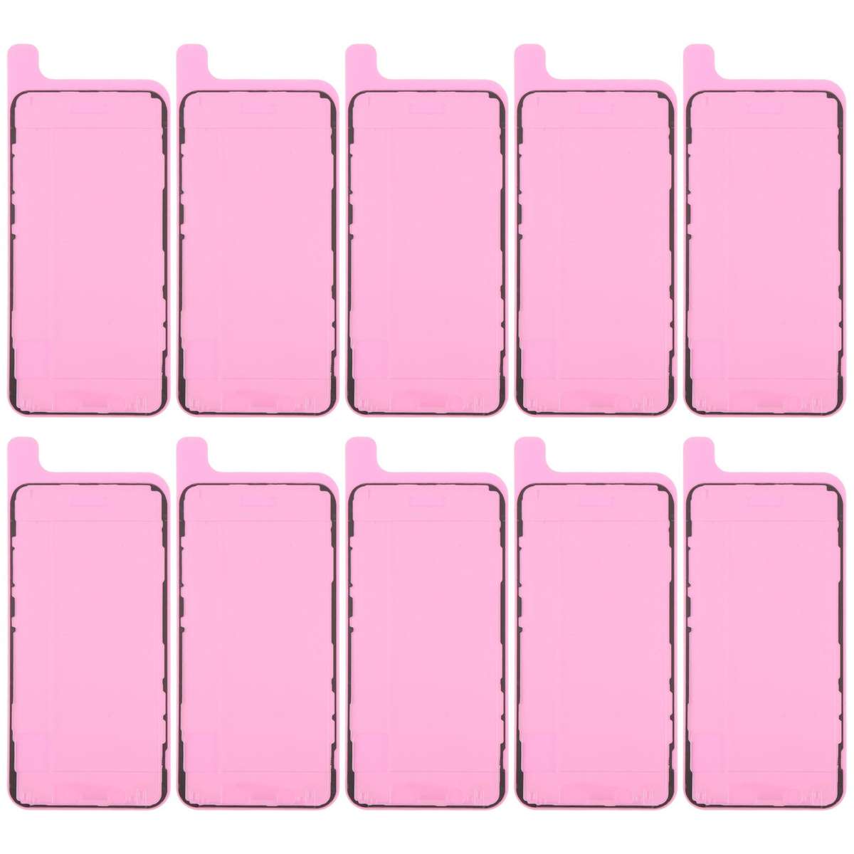 For iPhone 11 Pro Max 10pcs OEM LCD Frame Bezel Waterproof Adhesive Gasket, Airtightness Test Compat