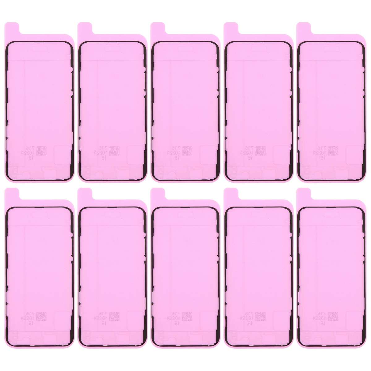 For iPhone 11 Pro 10pcs OEM LCD Frame Bezel Waterproof Adhesive Gasket, Airtightness Test Compatible