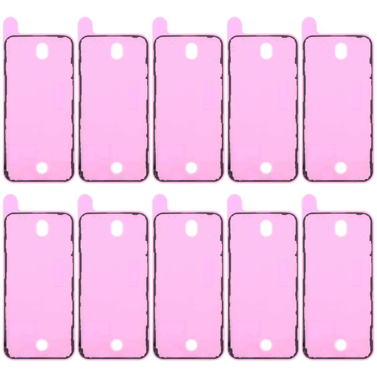 For iPhone 12 Pro 10pcs OEM LCD Frame Bezel Waterproof Adhesive Gasket, Airtightness Test Compatible