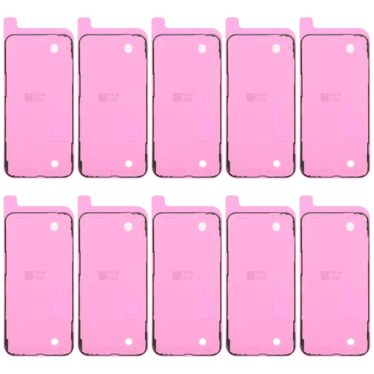 For iPhone 13 Pro Max 10pcs OEM LCD Frame Bezel Waterproof Adhesive Gasket, Airtightness Test Compat