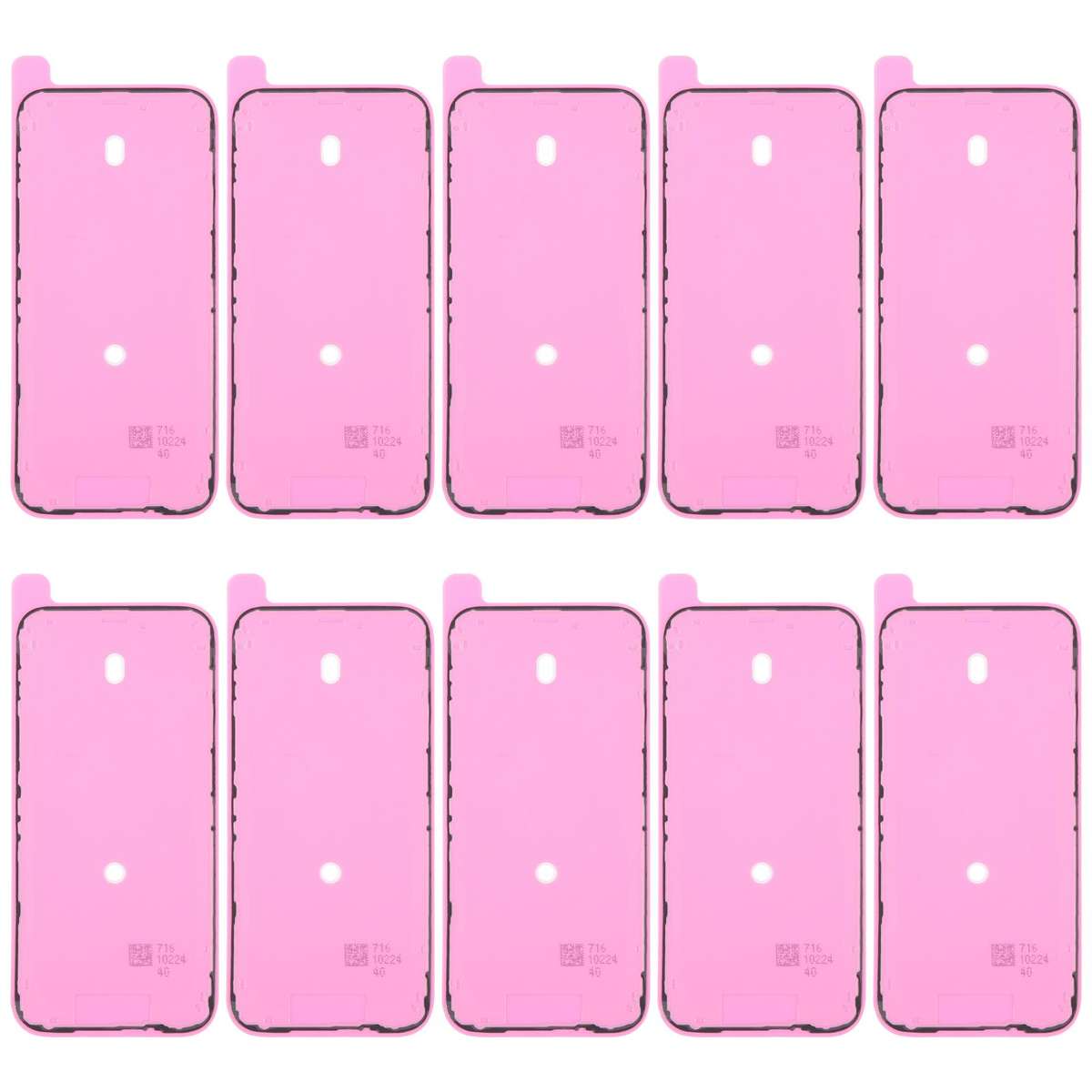 For iPhone 17 Pro Max 10pcs OEM LCD Frame Bezel Waterproof Adhesive Gasket, Airtightness Test Compat