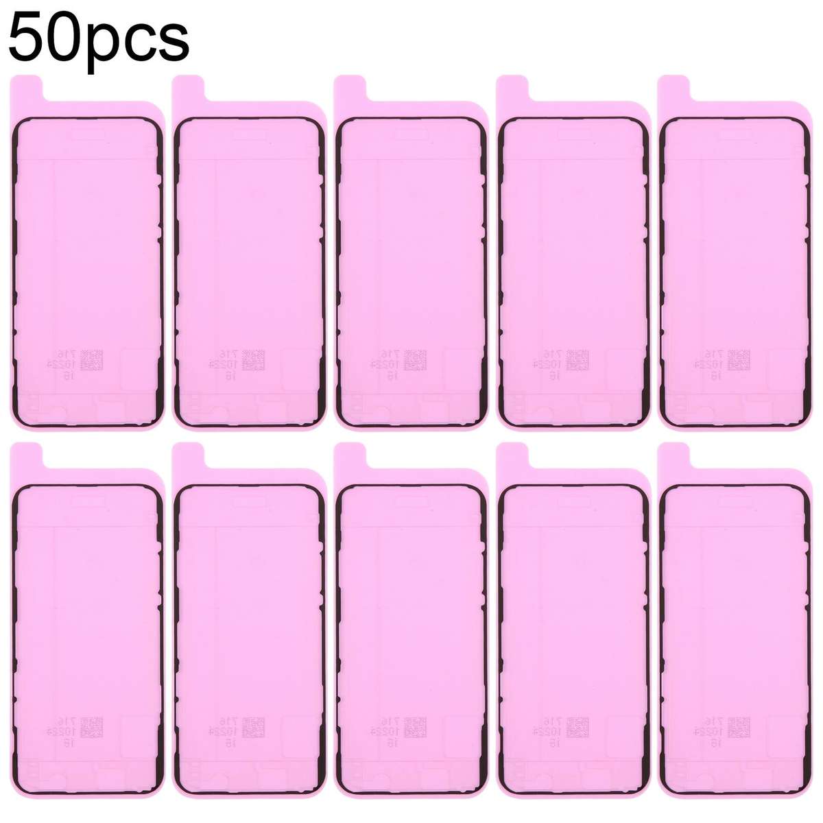For iPhone 11 Pro 50pcs OEM LCD Frame Bezel Waterproof Adhesive Gasket, Airtightness Test Compatible