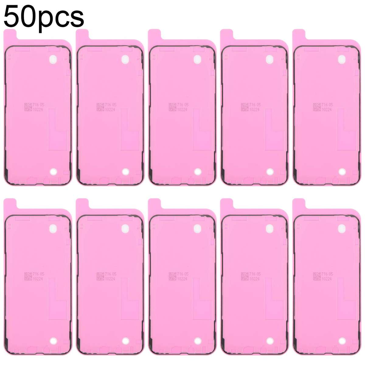 For iPhone 13 Pro Max 50pcs OEM LCD Frame Bezel Waterproof Adhesive Gasket, Airtightness Test Compat