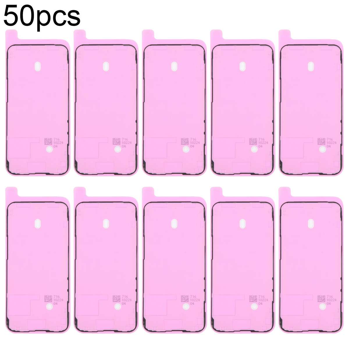 For iPhone 14 Pro Max 50pcs OEM LCD Frame Bezel Waterproof Adhesive Gasket, Airtightness Test Compat
